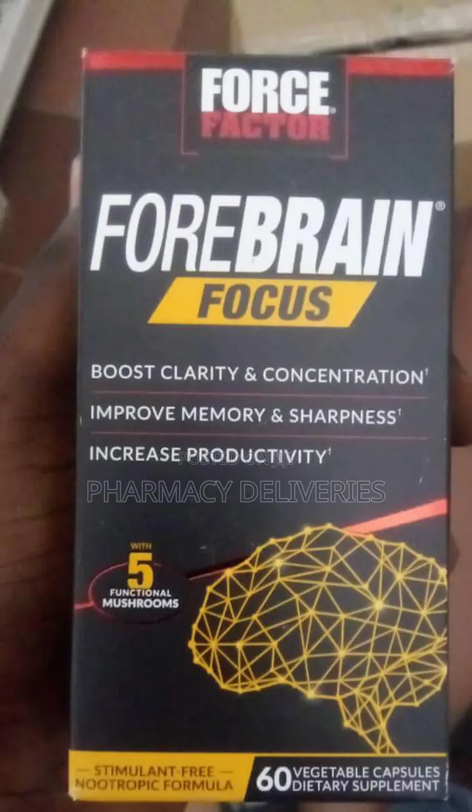  Force Factor Forebrain Focus Mental Clarity Productivity Boost