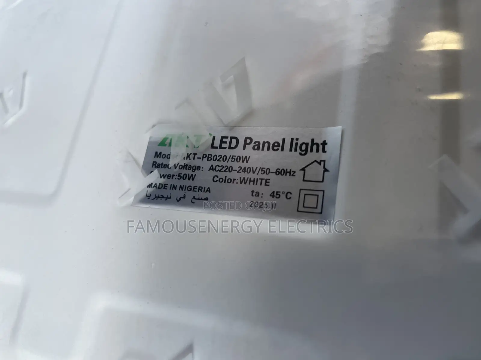 Led Panel Light or Modular Light Fitting 600x600mm