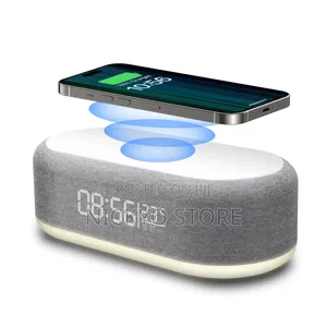 Wireless Charging Bluetooth Speaker Alarm Clock