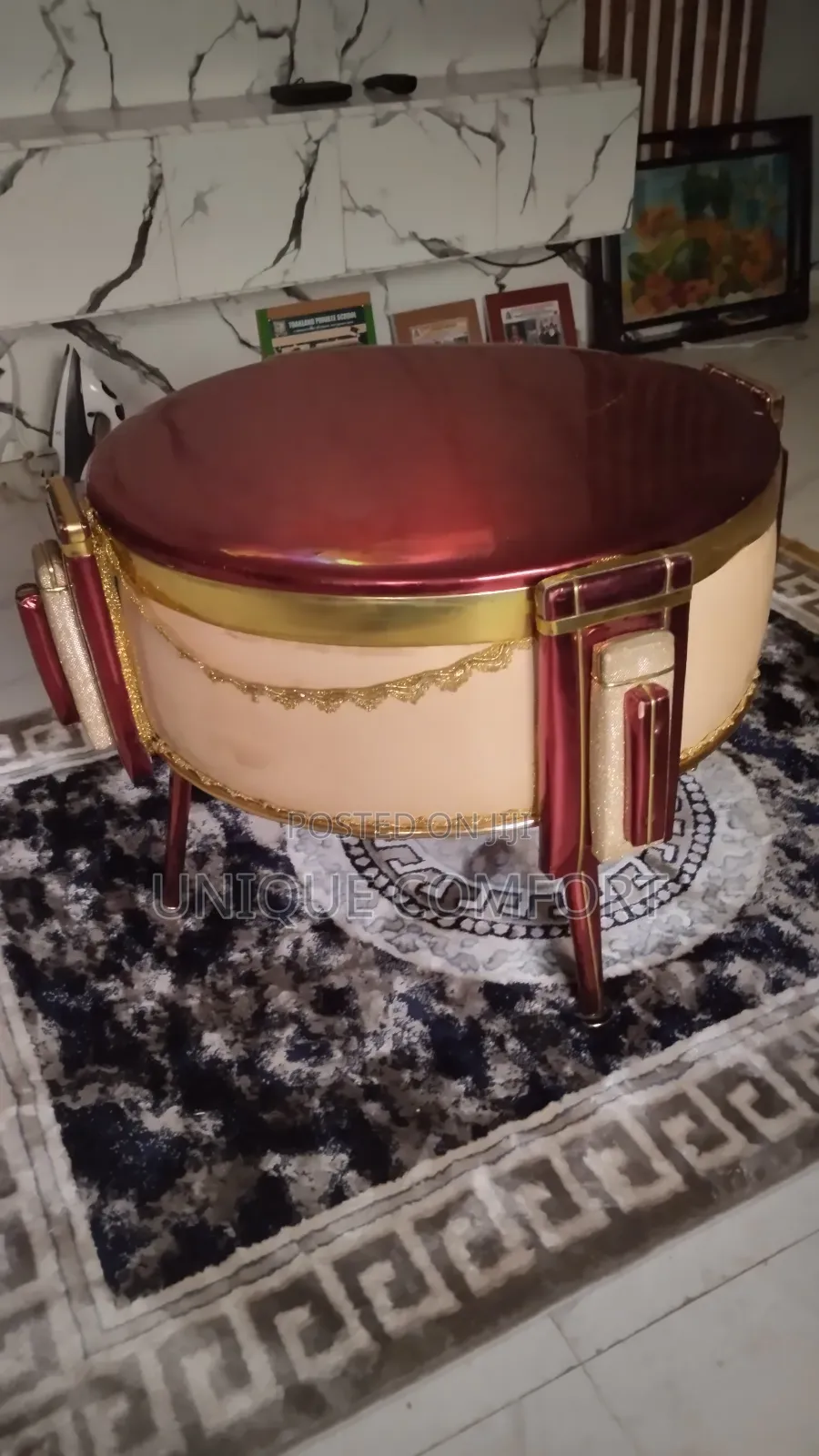 Imported Turkish Center Table With Turkish Center Rug