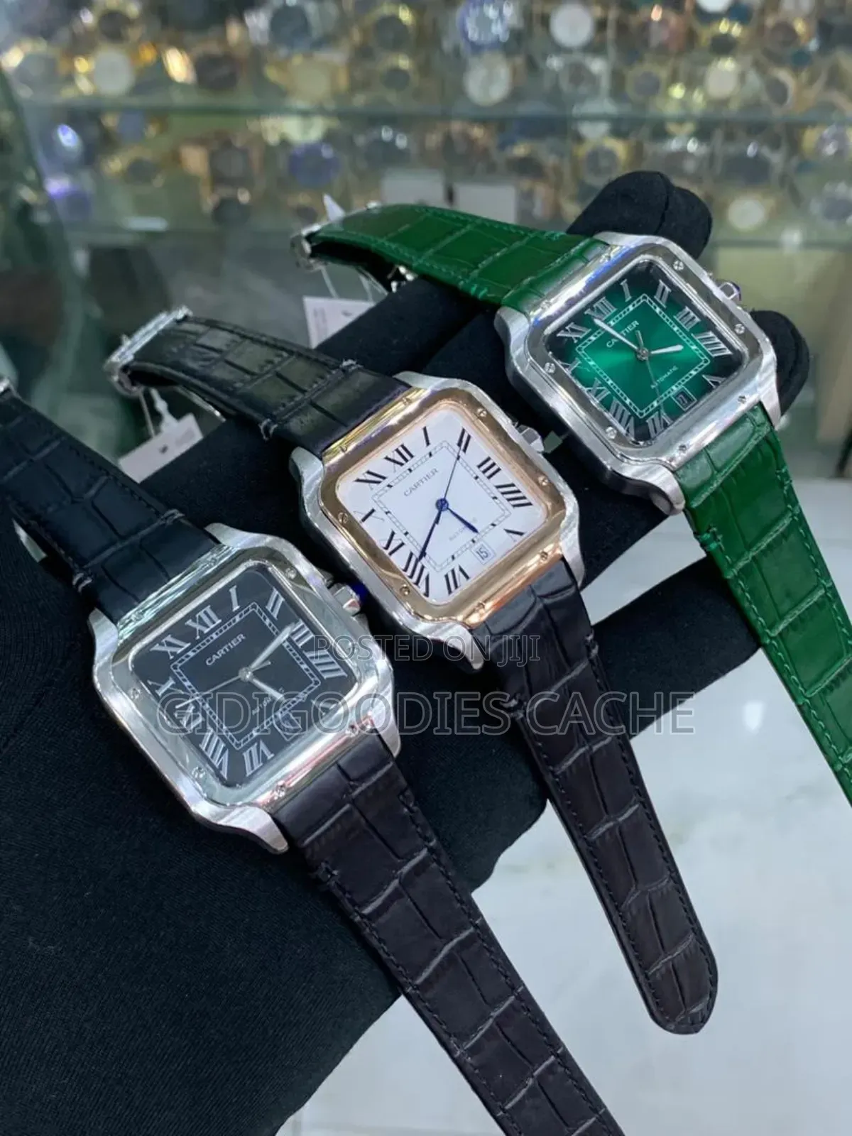 Cartier Automatic Leather Watches