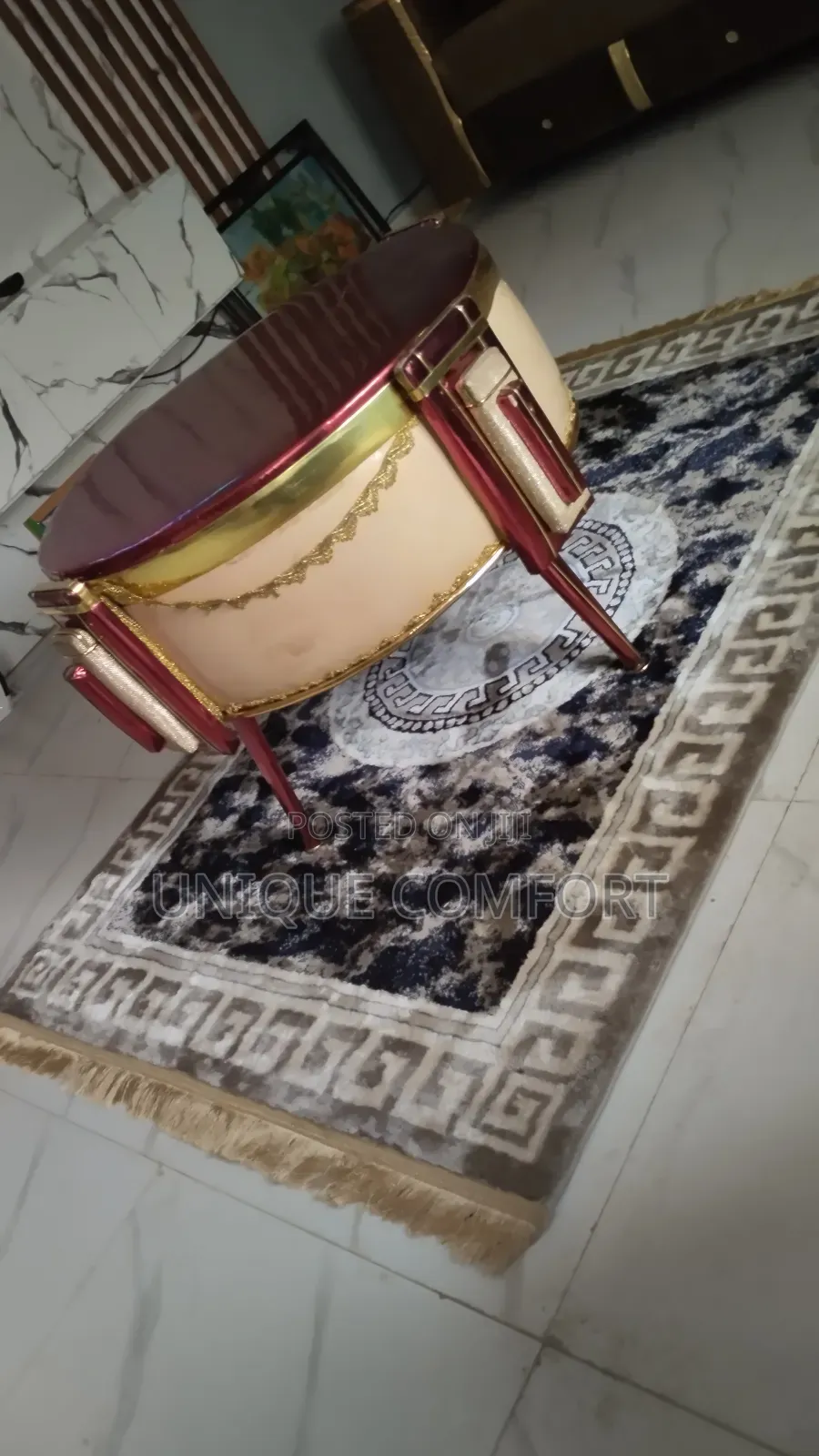 Imported Turkish Center Table With Turkish Center Rug