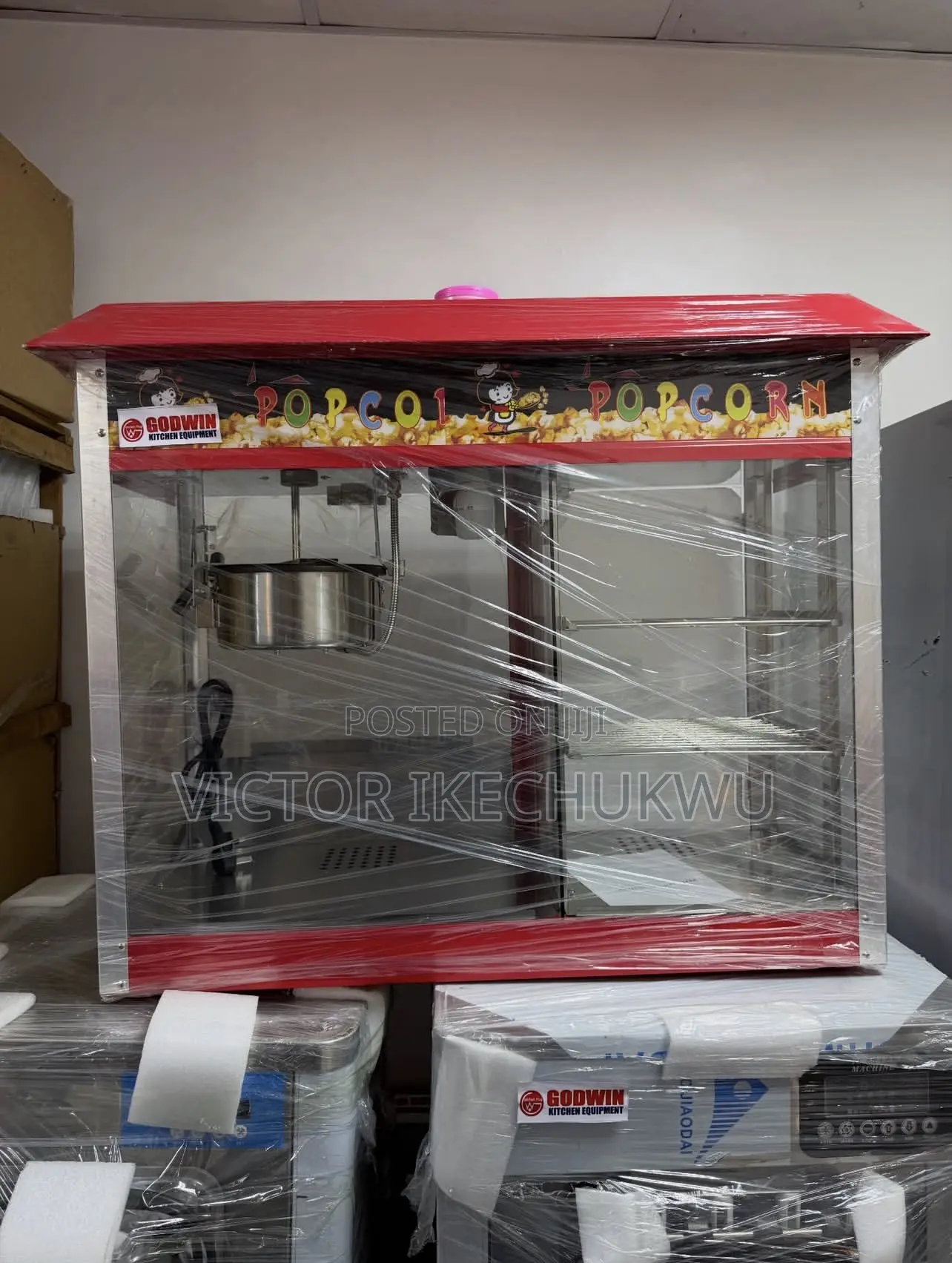 Popcorn Machine With Side Warmer Available