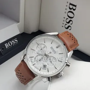 Boss Chronograph Leather Watch