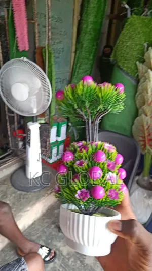 Artificial Flower and Pot Available