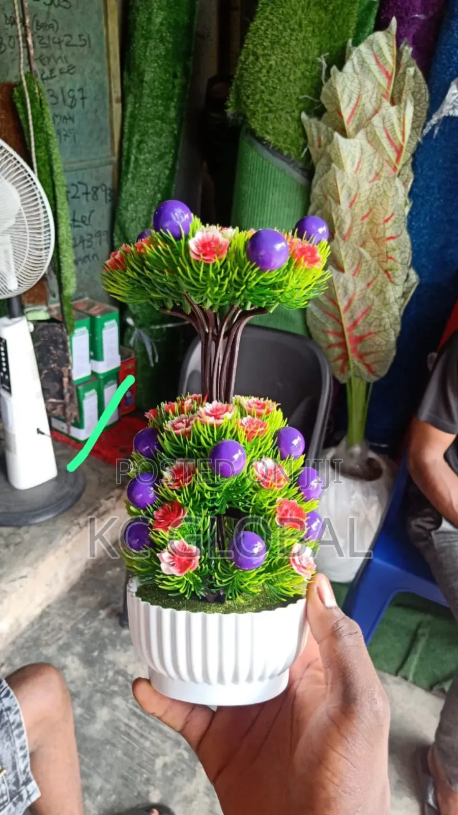 Artificial Flower and Pot Available