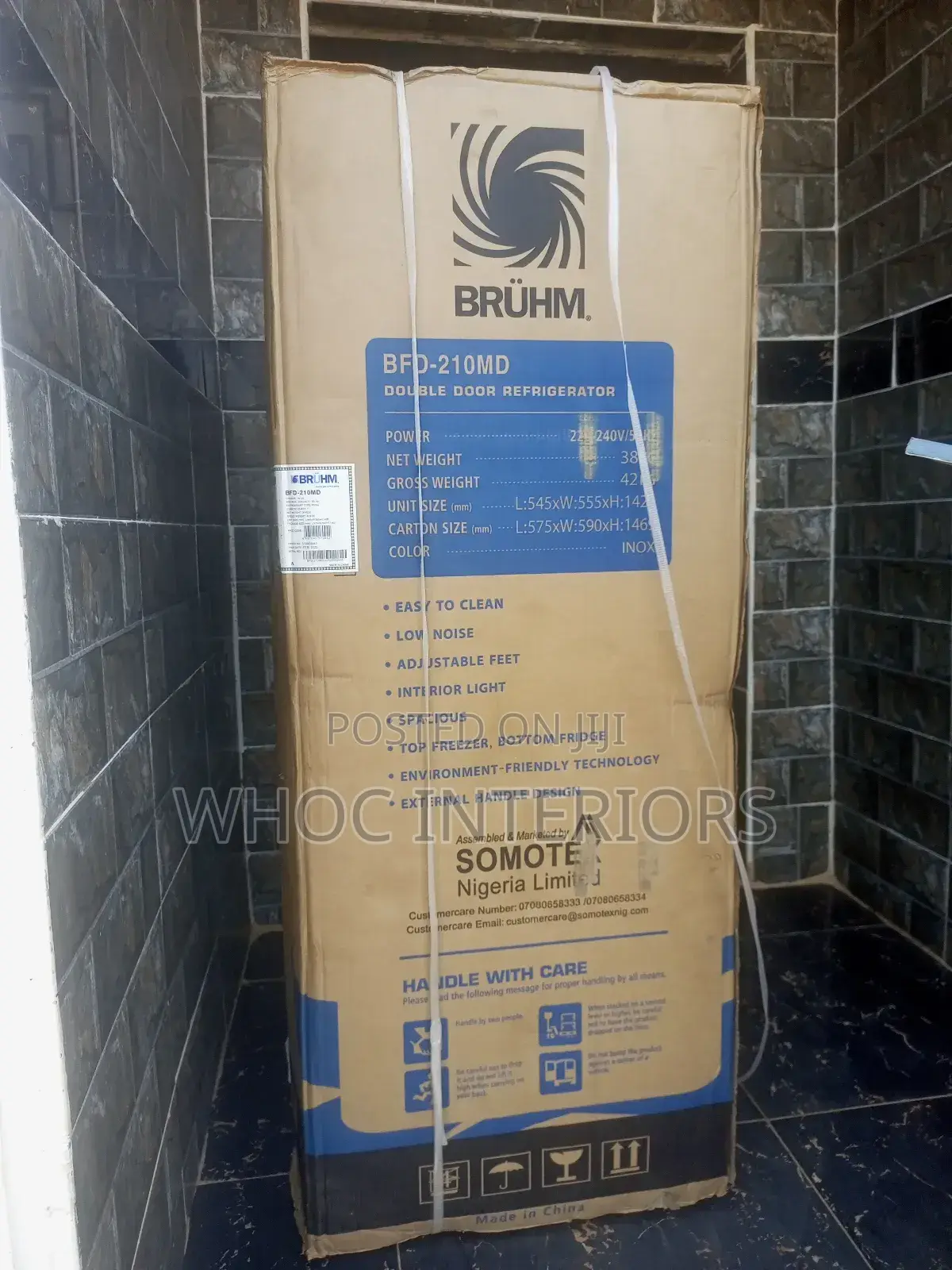 205 Liters Bruhm Refrigerator BFD-210md Silver Color