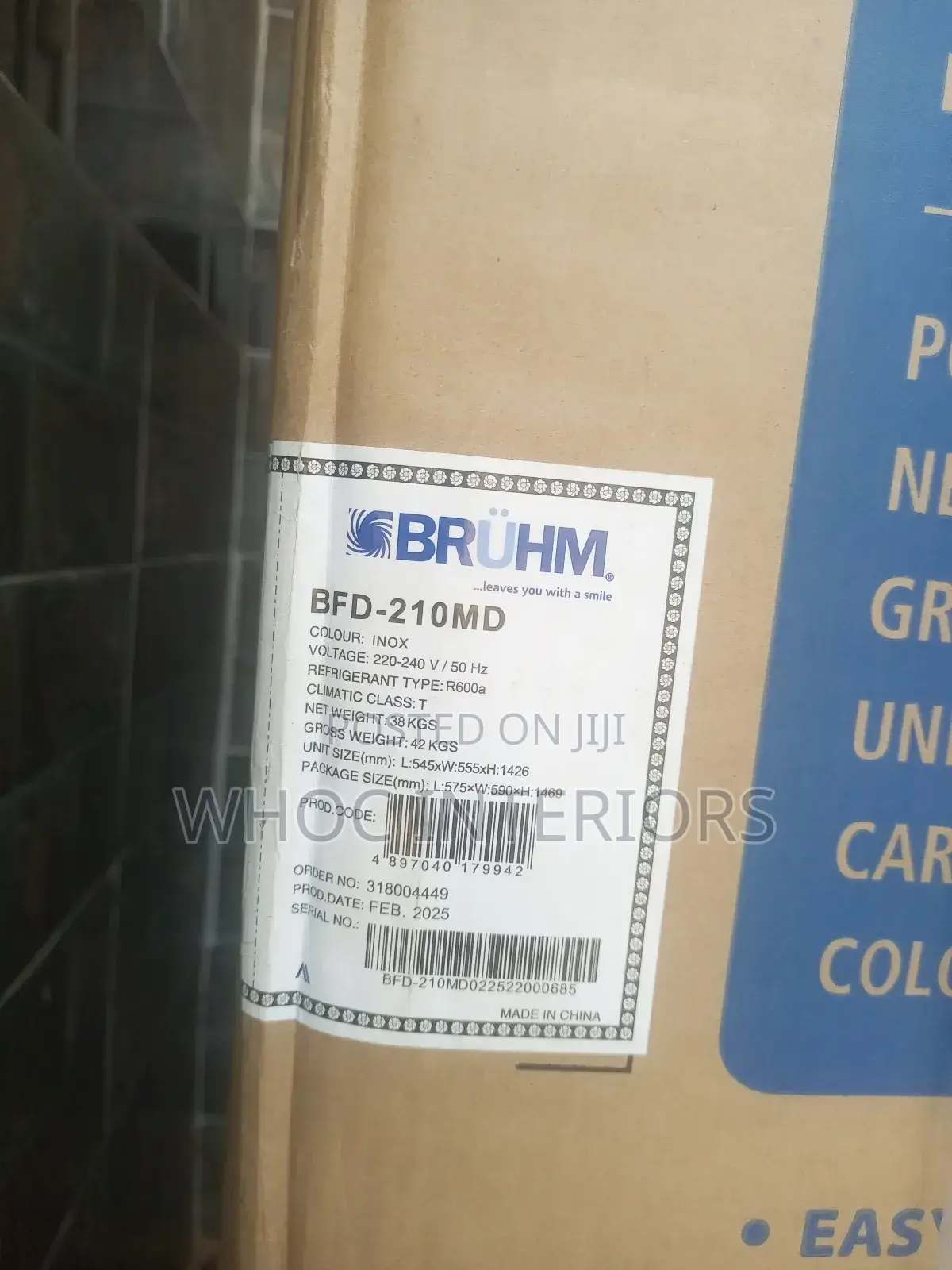 205 Liters Bruhm Refrigerator BFD-210md Silver Color