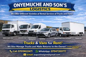 Onyemuche and Son's Logistics, We Also Do Waybills Nationwide.