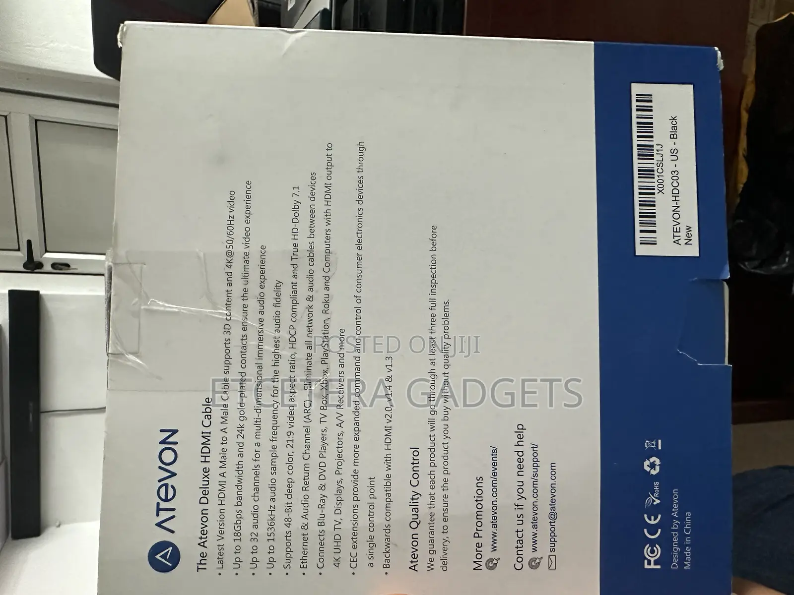 Atevon 4k 18gbps 24k Gold Hdmi Csble