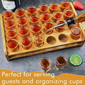 24 Holes Tequila Shot Glasses Rack