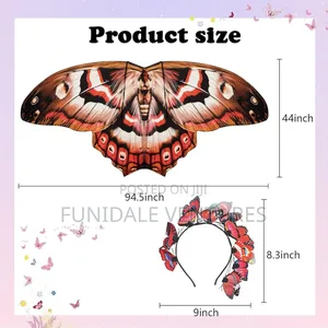 Moth Wings Butterfly Costume Set