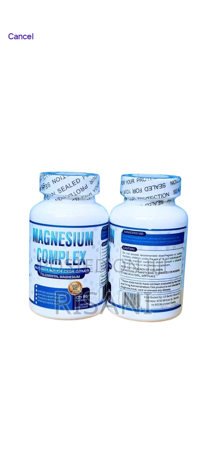 Magnesium Complex 7 Elemental Magnesium 90 Capsules