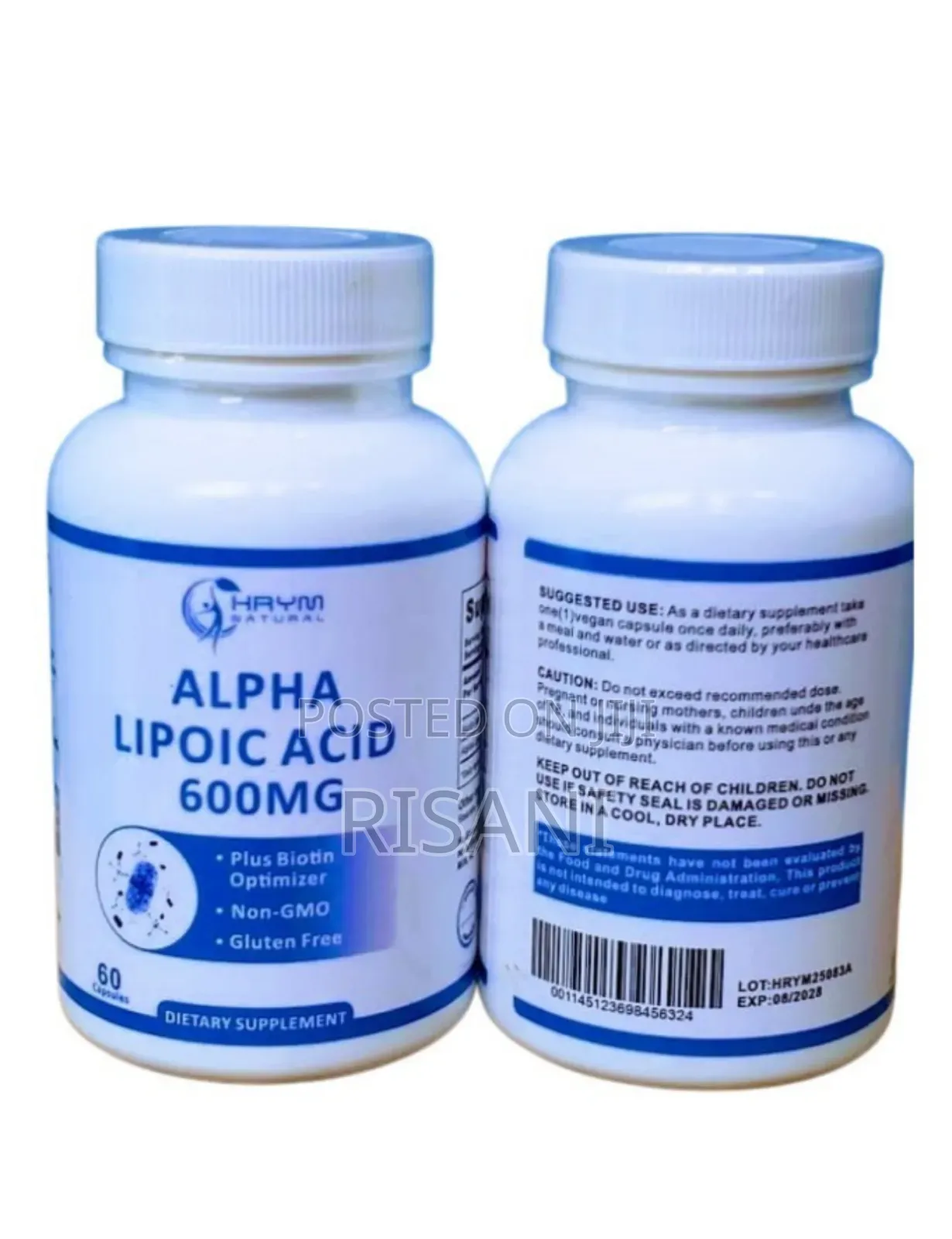 Alpha Lipotic Acid Capsules 600mg 60 Capsules