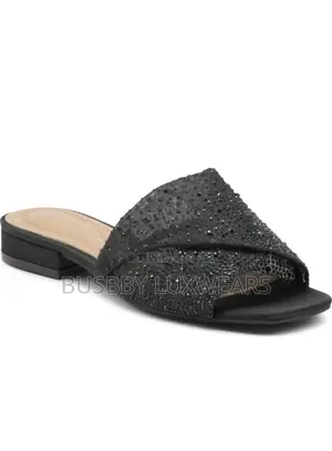 Jewel Badgley Mischka Delaney Glittering Slippers(U.S)