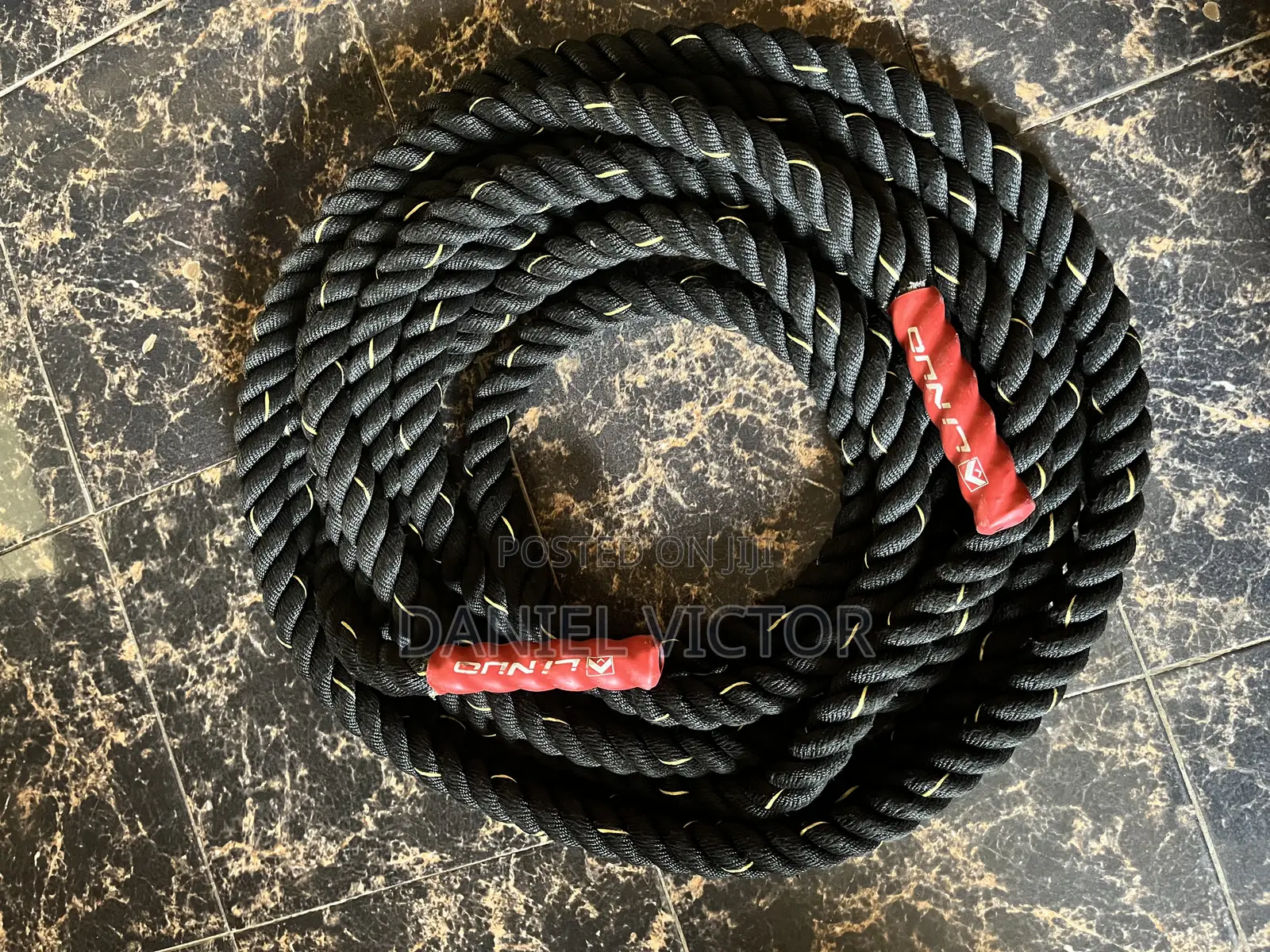 Jingmiger Corde D'Entraînement Battle Rope,Corde Sportive Sans Fil