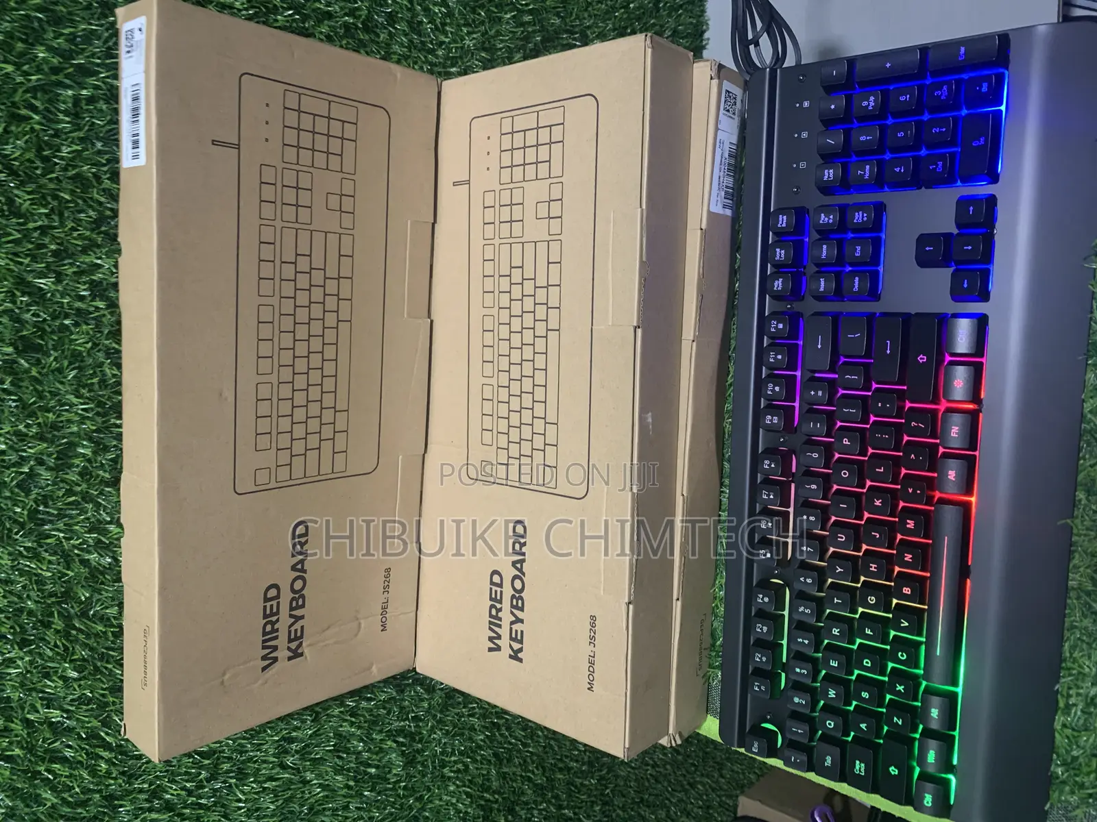 Wired RGB Keyboard (Model: Js268)Gaming