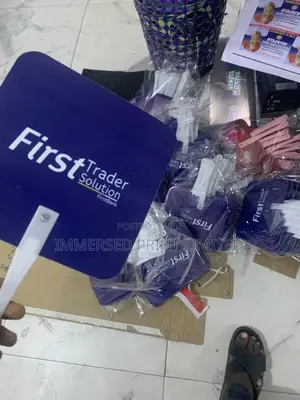 Custom Plastic Hanfans and Cup