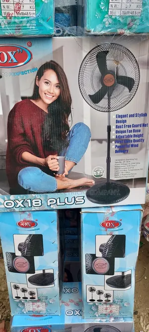 0x Plus 18 Inches Plastic Standing and Wall Fans