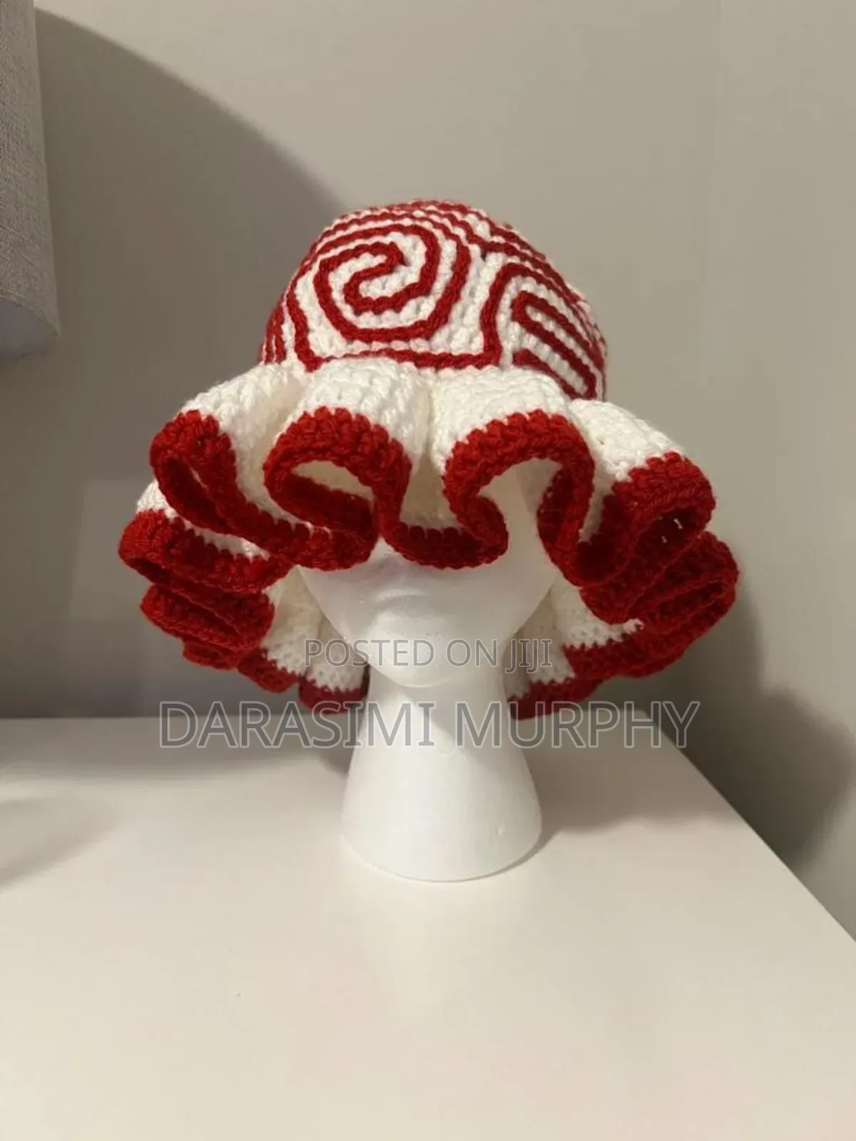 Crochet Ruffle Hat