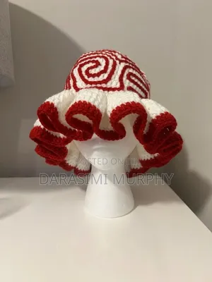 Crochet Ruffle Hat