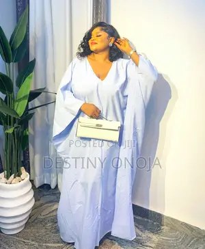 Cotton Stripe Bubu Gown