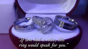 Small Diamond Wedding Ring Set 