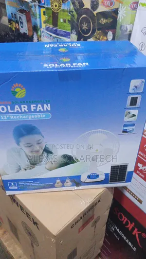 Solar Rechargeable Table Top Fan