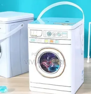 Washing Machine Shape Detergent Storage Tin