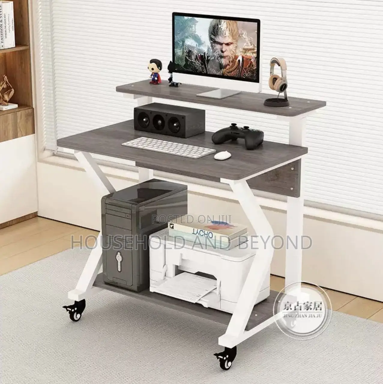 Movable Laptop Table Desktop Table 90cm