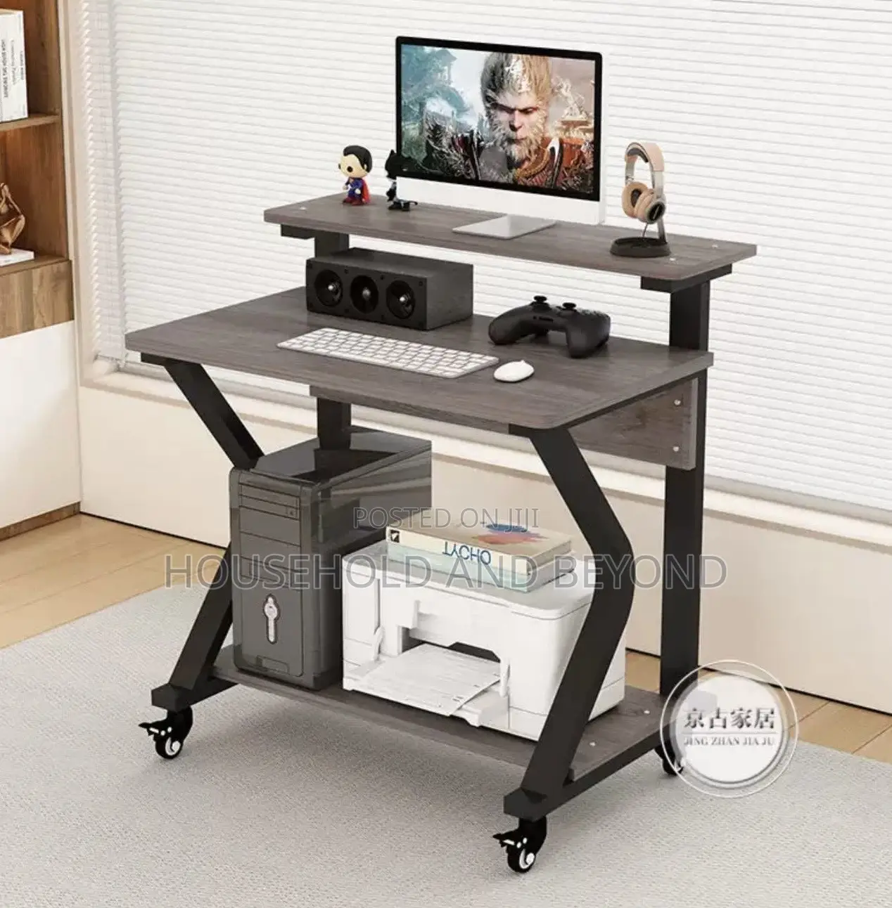 Movable Laptop Table Desktop Table 90cm