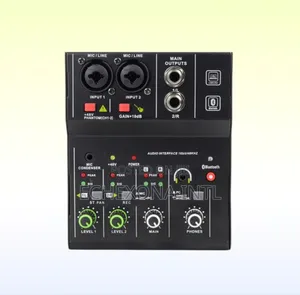 2 Channel Professional Mixer Live Streaming Soundcard