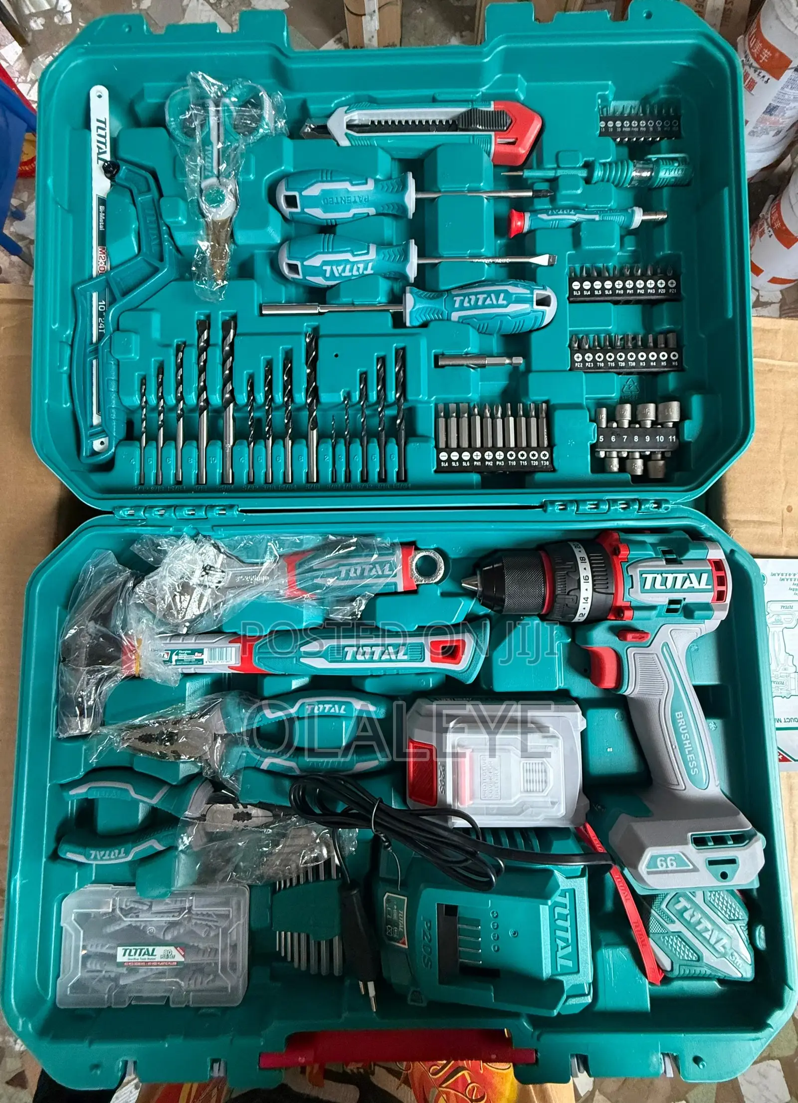 Total 20v 66nm Drill With Tools
