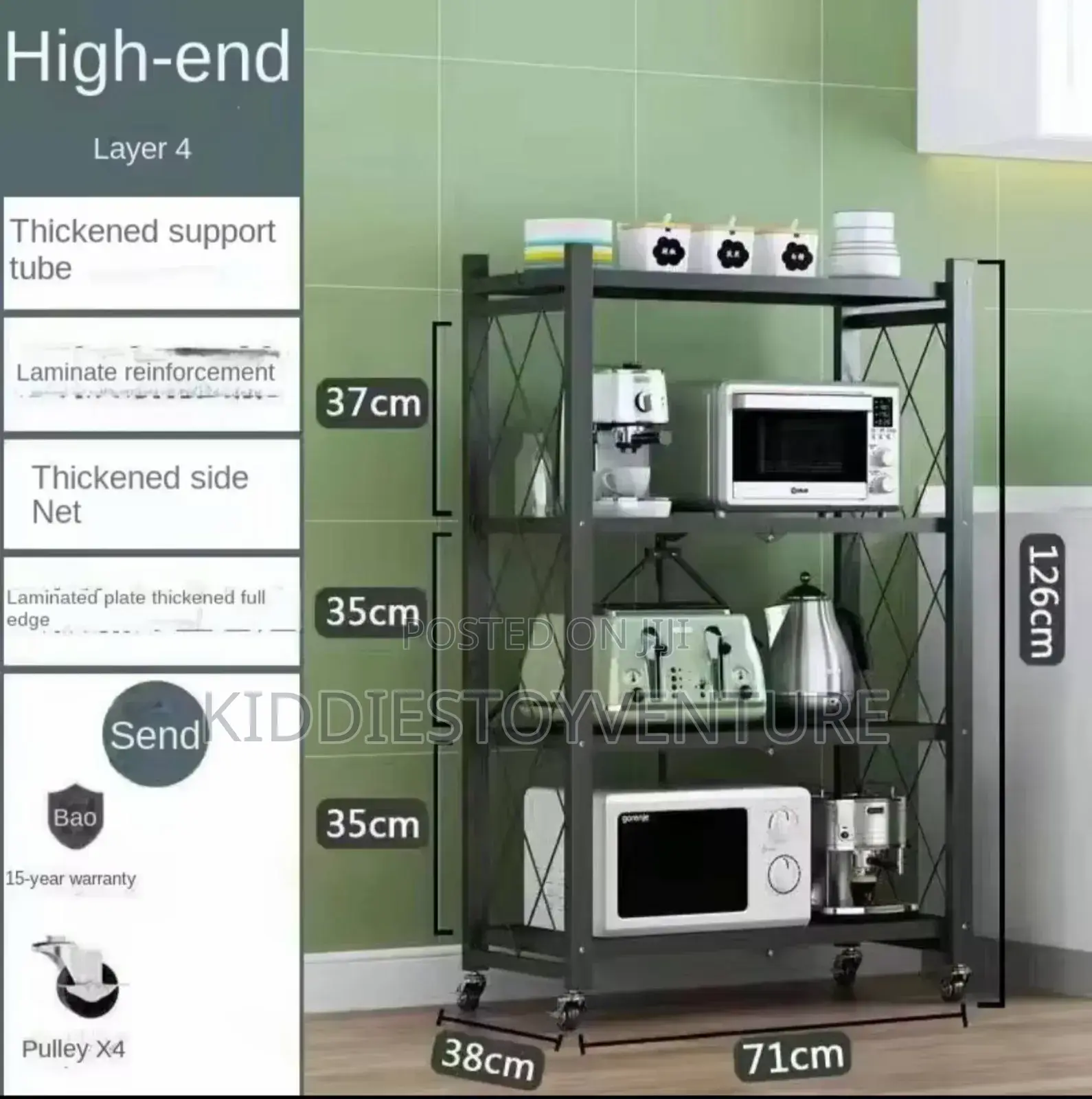 Kitchen Folding Storage Rack Can Be Used