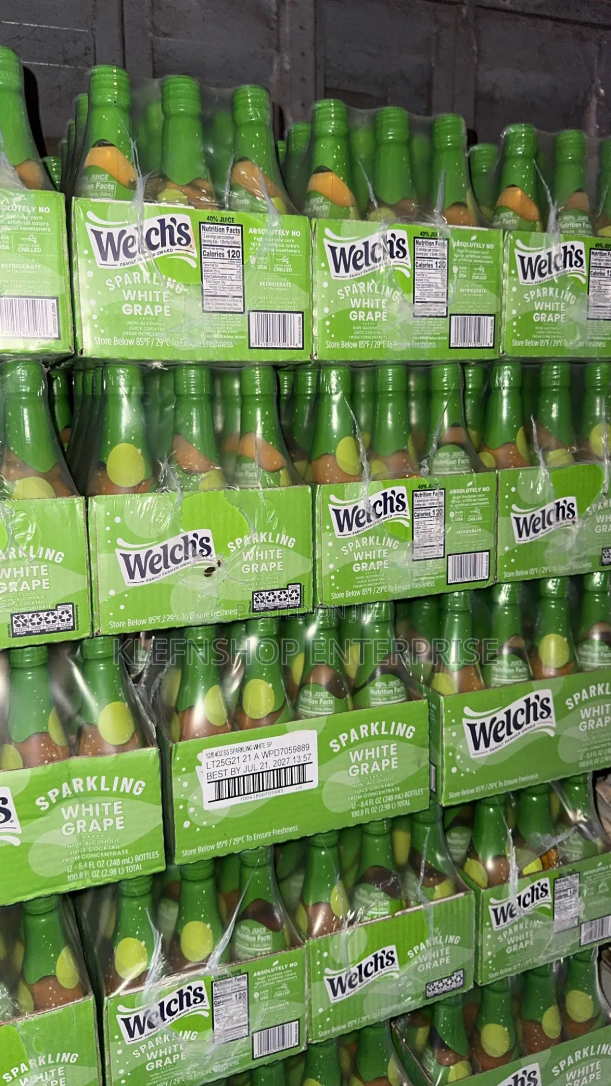 Welch’S Sparkling White Grape X 12 Bottles
