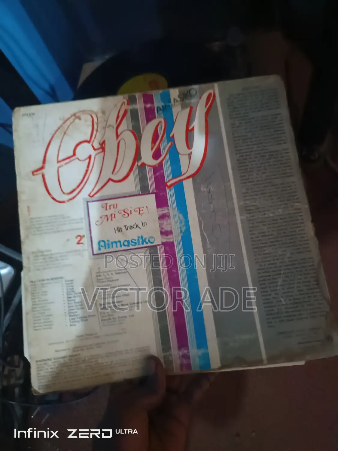 Original CBS Vinyl Record Ebenezer Obey (Aimasiko) Ops 010