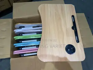 Foldable Laptop Table With Cup Holder and Dock Stand