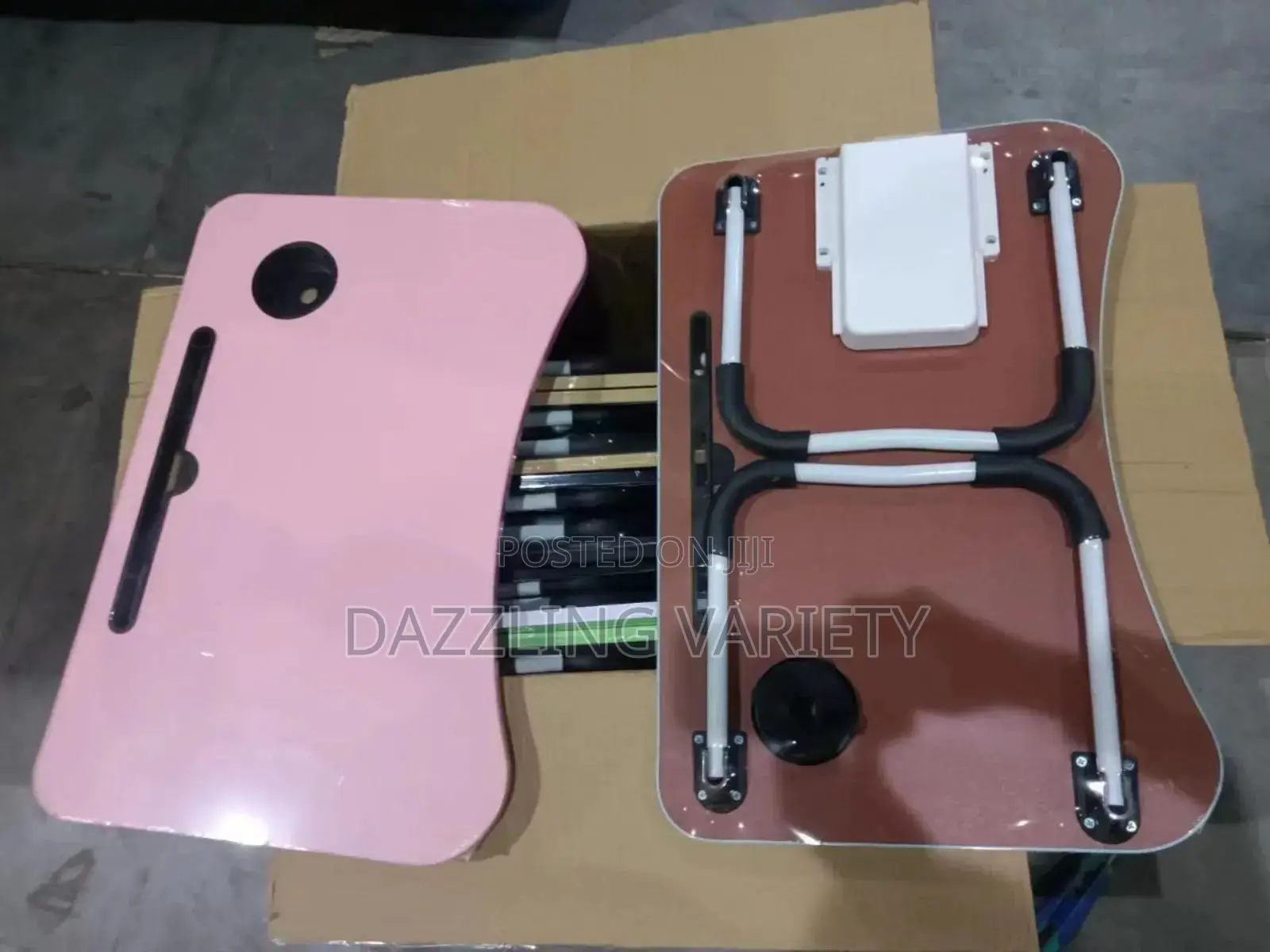 Foldable Laptop Table With Cup Holder and Dock Stand