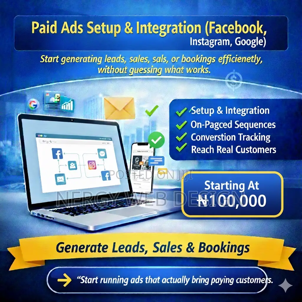Paid Ads Setup Integration (Facebook, Instagram)
