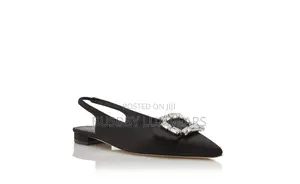 Rachel Roy Elizabeth Crystal Buckle Slingback Shoes(U.S)