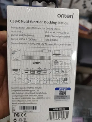 Onten Otn 9503s Usb C Multi Function Docking Station With Rj45