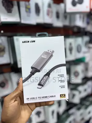 Green Lion 4k Usb-c To Hdmi Cable - Black