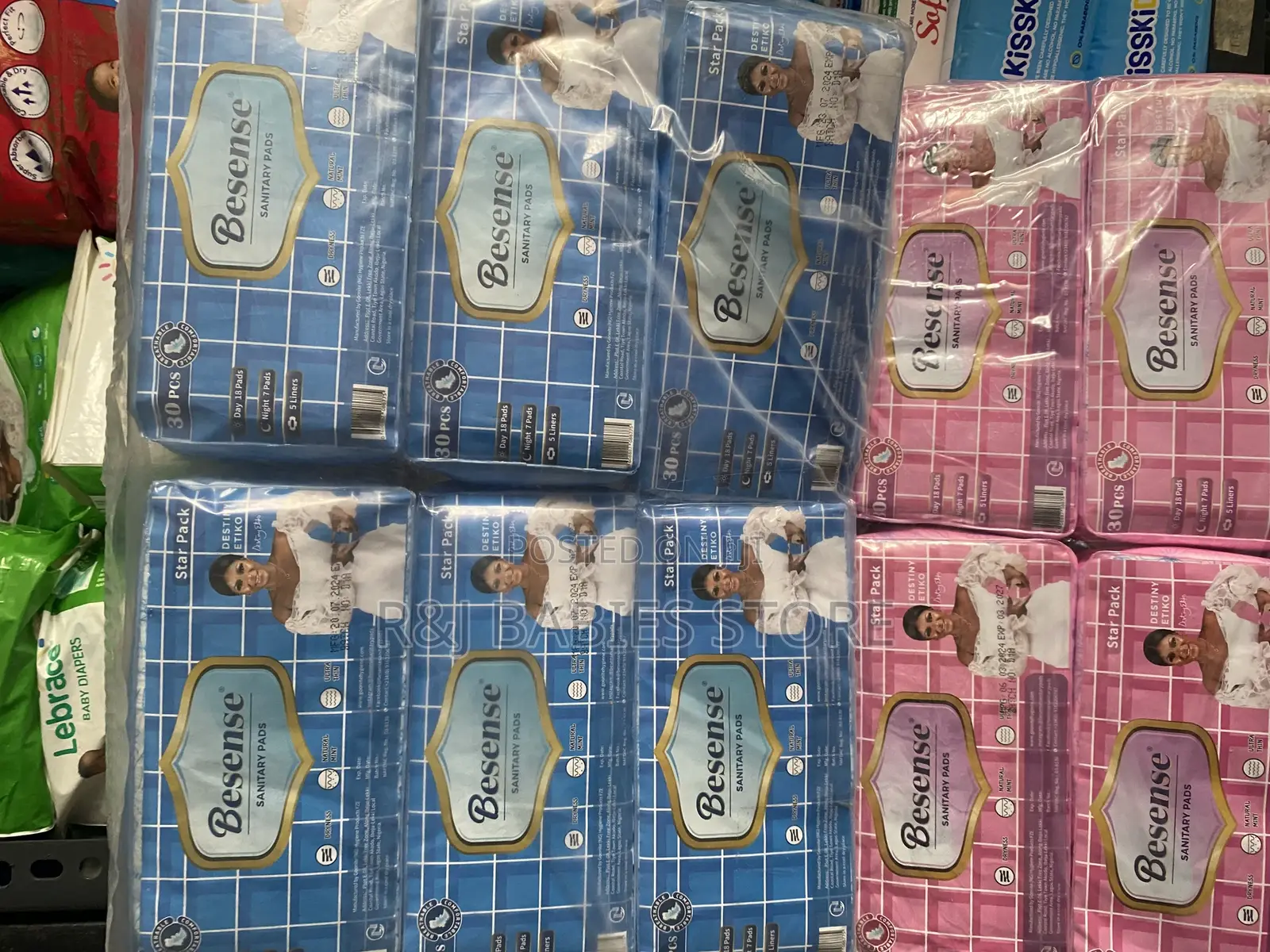 Besense Sanitary Pads Star Pack With Liners ( Pack of 6)