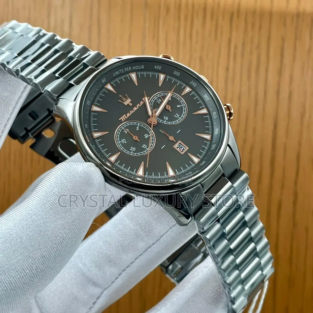 Masarati Quality Luxury Men Automatic Engine Wristwatch