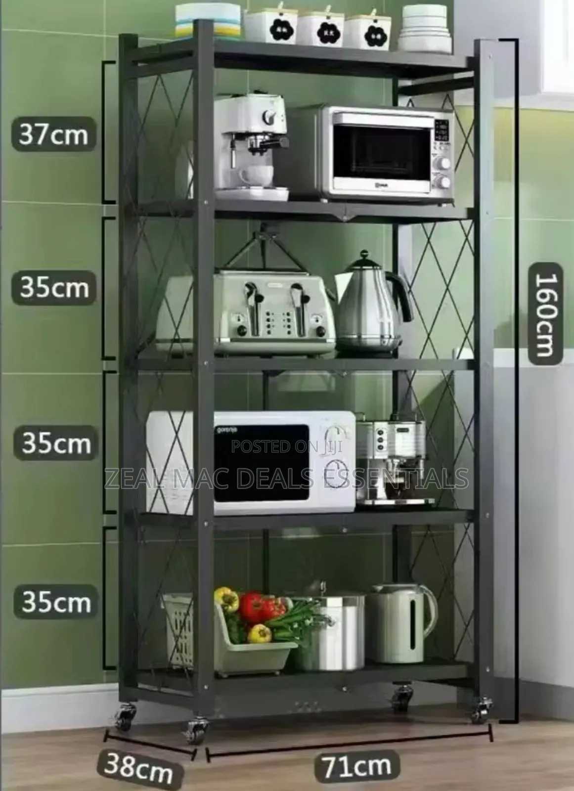Household Non Installation Kitchen Folding Storage Rack
(5layers)