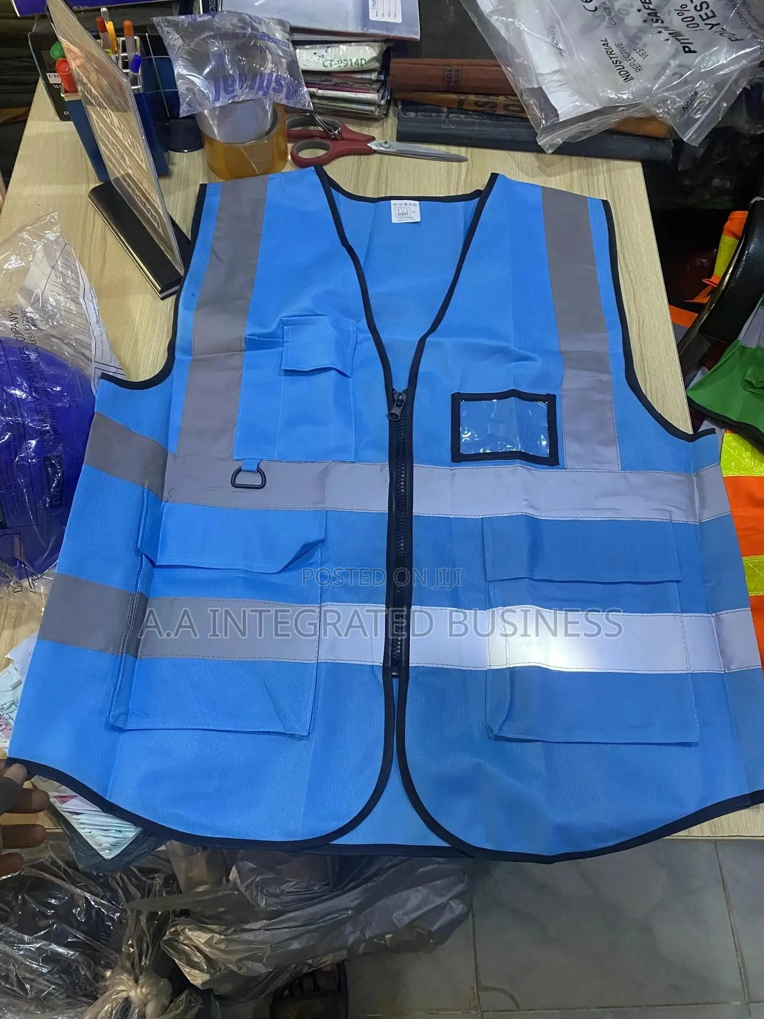 Blue Reflection Jacket With Pockets