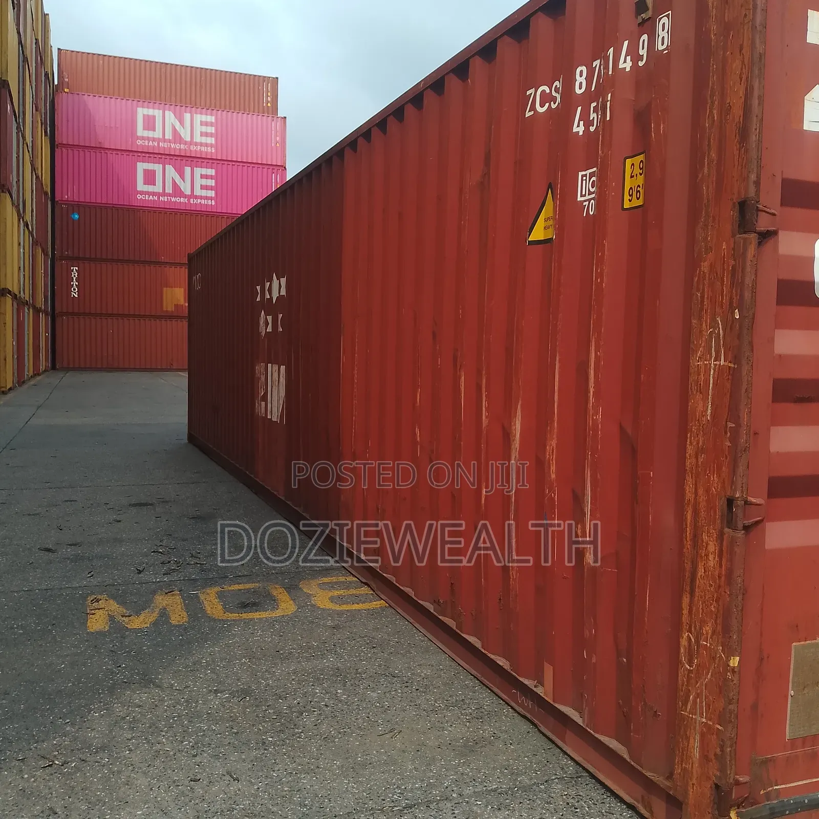 Zim 40ft Empty Containers