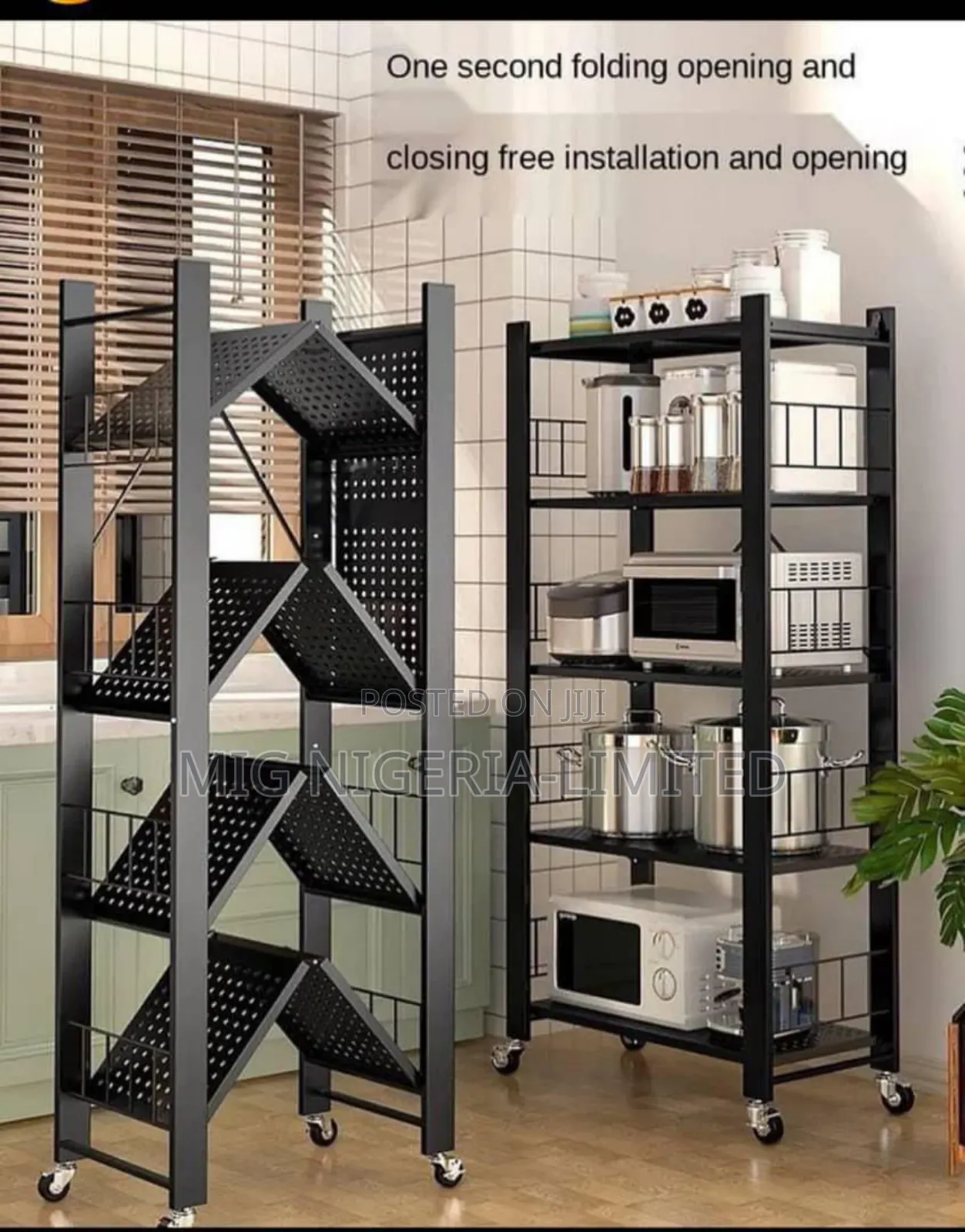 5 Layer Stainless Steel Storage Rack Stand for Home, Kitchen , Toilet