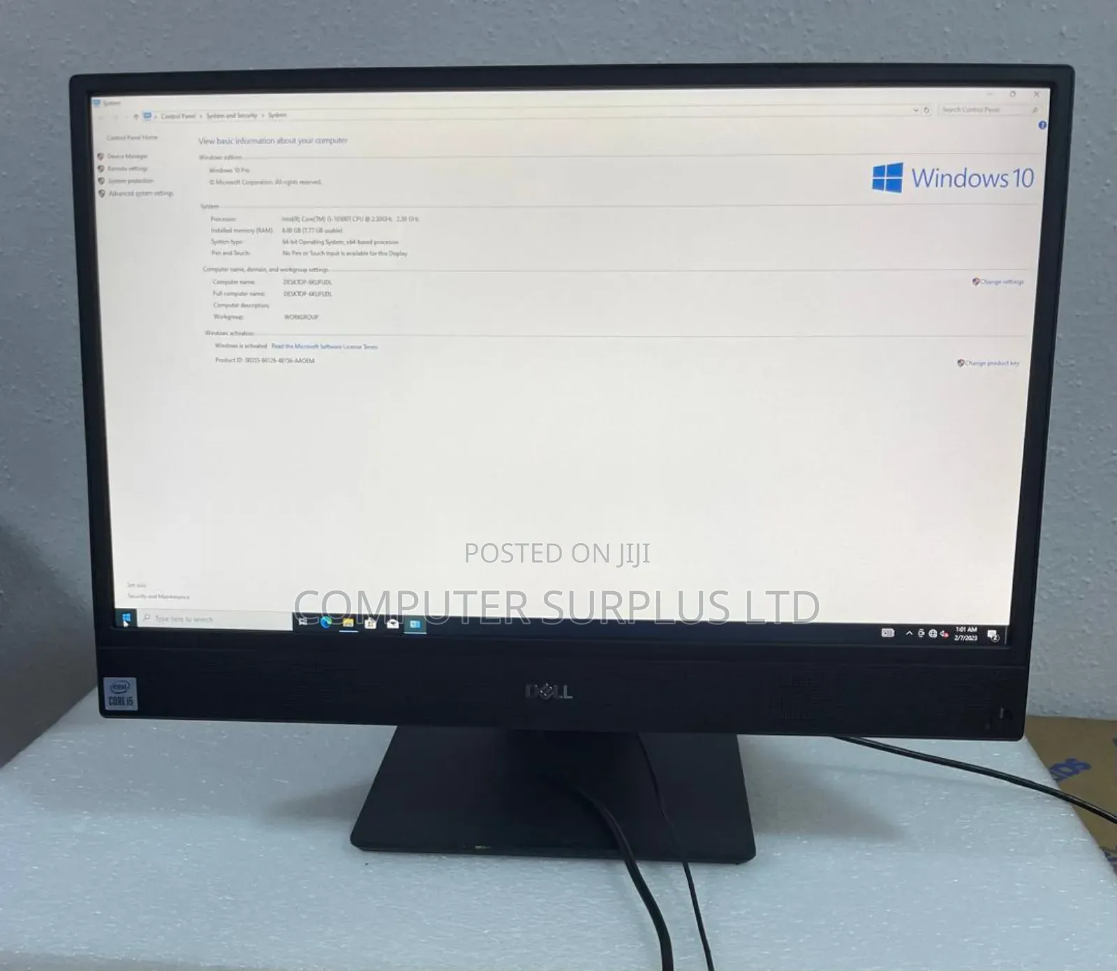 Desktop Computer Dell 8GB Intel Core I5 SSD 256GB