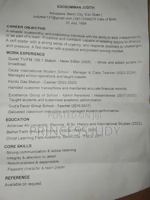 Advertising Marketing CV